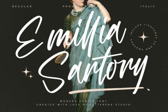 A Case Study: Using Emillia Sartory Font in Web Design
