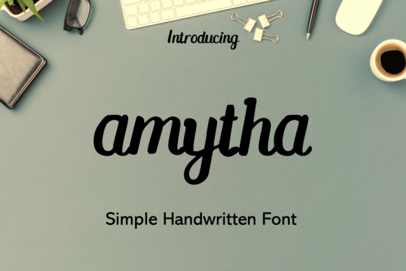 Amytha: A Modern Handwritten Font for Calm Editorial Design
