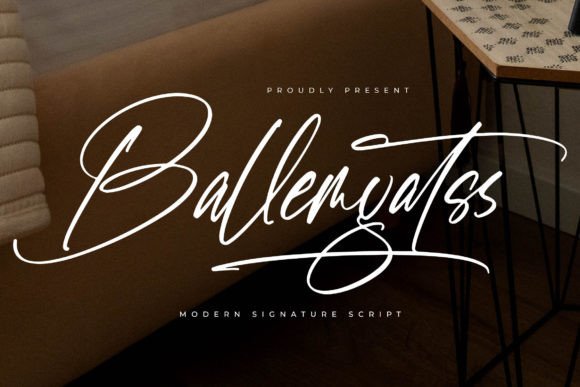 Ballemyatss: The Modern Script Typeface for Editorial Personality