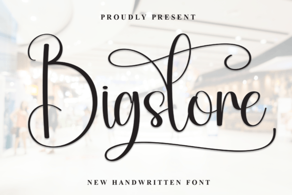 Bigstore: A Handwritten Font for Editorial Elegance