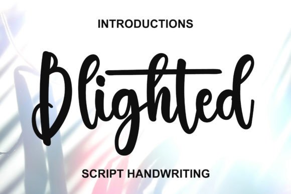Blighted: The Festive Display Font for Digital Designs