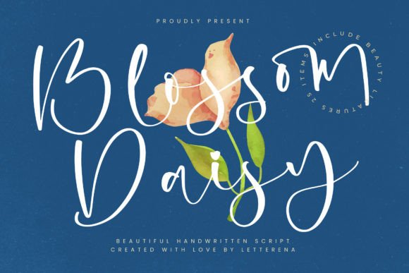 Blossom Daisy: A Handwritten Font for Creative Projects