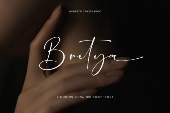 Bretya: A Signature Script Font for Editorial Design