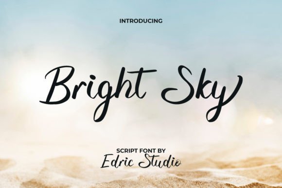 Bright Sky: The Craft-Friendly Script Font for Your Creative Projects