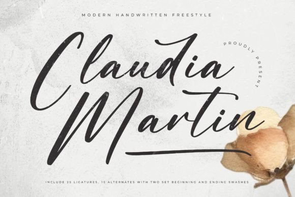 Claudia Martin: A Sophisticated Handwritten Font for Your Creative Projects