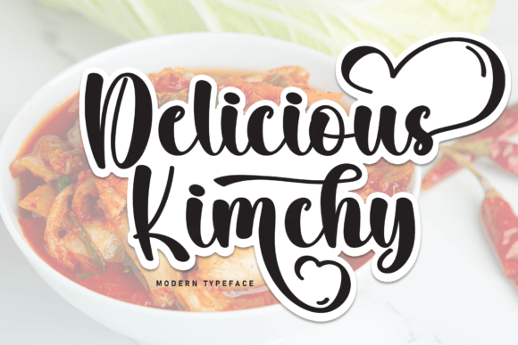Delicious Kimchi: A Modern Font for Elevating Digital Marketing