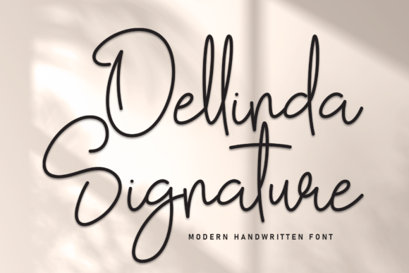 Dellinda Signature: A Font for Branding That Looks Like Your Own Handwriting