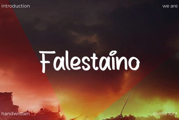 Falestaino: A Handwritten Comic Font for Editorial Expression