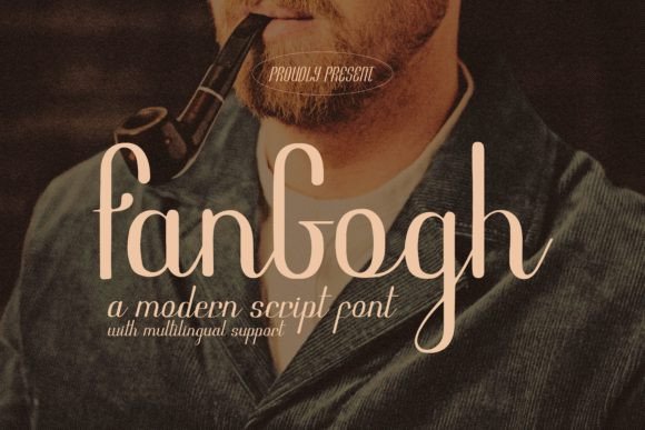 Fangogh: A Modern Script Font for Editorial Expression