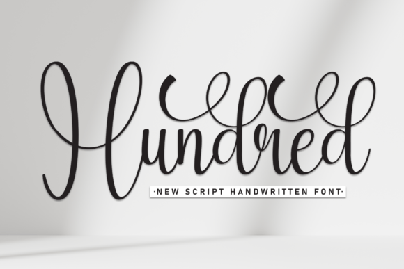 Hundred: A Signature Script Font for Crafters and Sellers