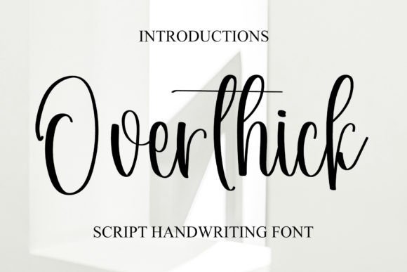 Overthick: A Magical Handwritten Font for Creative Branding