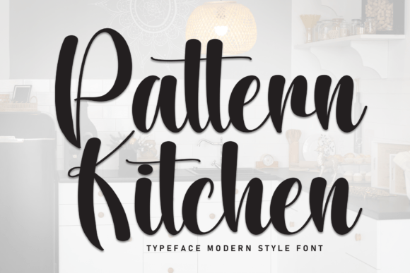 Pattern Kitchen: A Handwritten Font for Editorial Mood