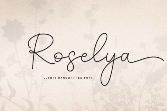 Roselya: An Elegant Script Typeface for Web Designers
