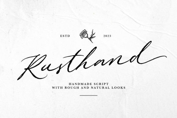Rusthand: A Handwritten Font for Authentic Digital Branding