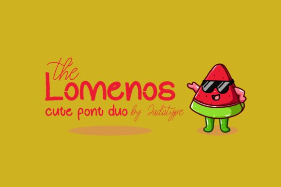 The Lomenos: A Craft Font Duo Designed for Beautiful Products