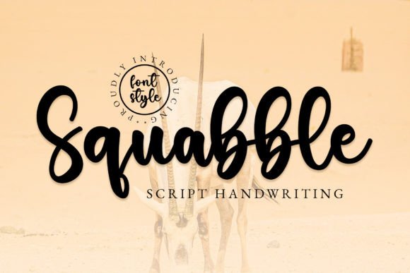 The Squabble Font: Elegance for Your Handmade Creations